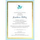 Watercolor Dove with Cross Gold Frame Invitations Image 4 of 4